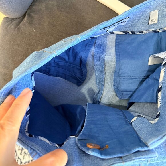 Veronica Beard Kean Crop Denim Pants, blue, Size 10 k54 - Picture 10 of 12